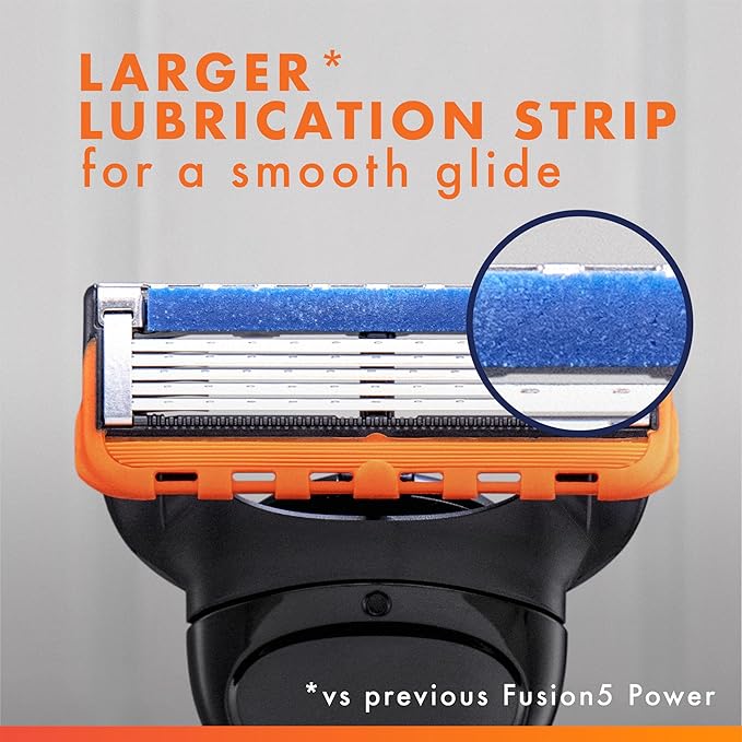 Gillette Fusion5 Power Razor Blades for Men, 5-Blade Razor Refills, 8 Count, Holiday Gifts for Men