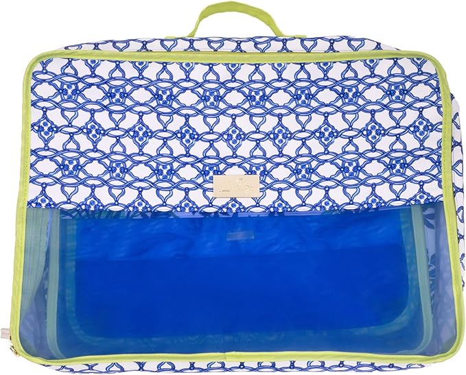 Lilly Pulitzer Packing Cubes Set of 3, Small, Medium & Large Suitcase Organizers, Travel Must Haves for Luggage, Assorted
