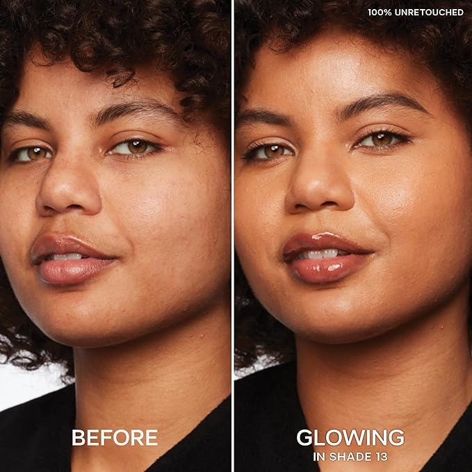 Saie Slip Tint Radiant Cream Concealer & All-Over Face Makeup - Concealer for Dark Circles, Redness & Blemishes - Lightweight Makeup Made with Hydrating Hyaluronic Acid - Shade 13 (0.17 oz)