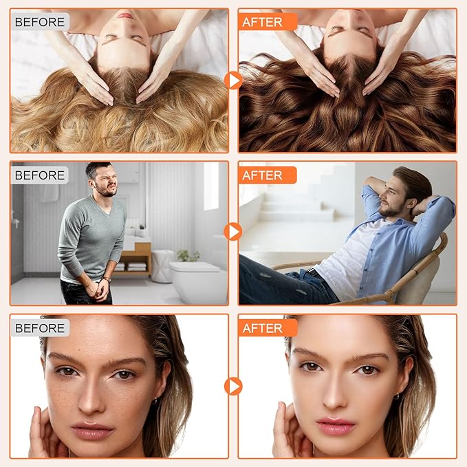 Pumpkin Seed Oil Capsules 2 Pack, 1000mg Per Serving, Supports for Hair Growth, 600 Softgels