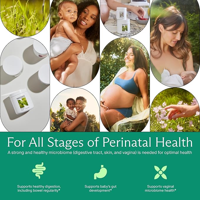 Needed. Expertly-Formulated & Tested Prebiotic & Probiotic for Prenatal, Pregnancy, Breastfeeding, & Postpartum | Balance Mood, Boost Immunity, Healthy Microbiome for Mother & Baby | 60 Capsules