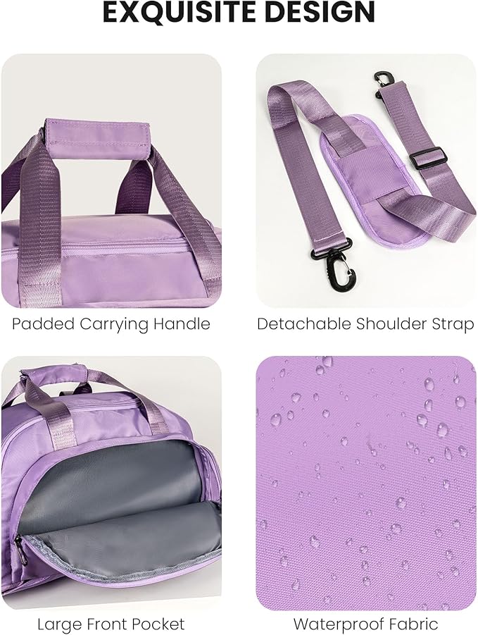 Preppy Stuff-Travel Essentials-Gifts for Girls 16-18, Initial Gym Bags with Shoe Compartment, Dance Bag for Girls, Monogram Kid Overnight Bags, 12 Year Old Girl Birthday Gifts (Letter J)