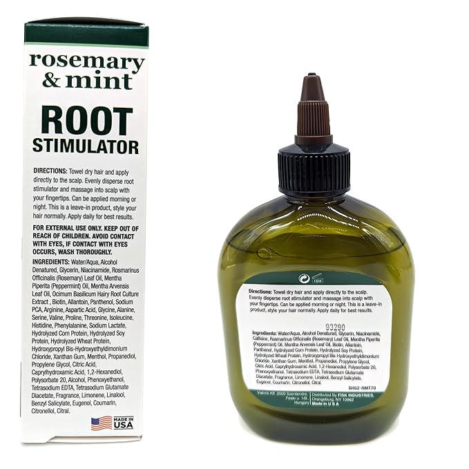 Difeel Rosemary and Mint Root Stimulator Oil with Biotin for Hair Growth, 7.1 oz. - Hair Growth Scalp Treatment