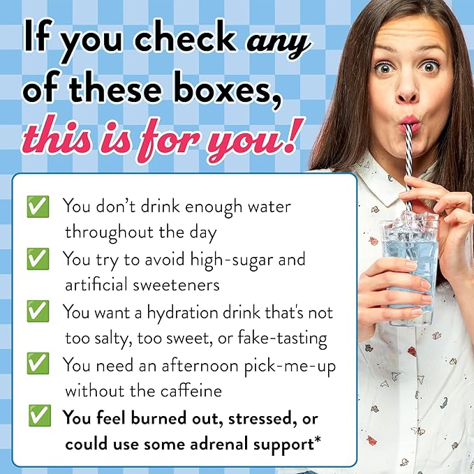 Legendairy Milk She’s Thirsty – Retro Pop, Hydration Packets | Cortisol Supplement for Stress Relief & Adrenal Support | Coconut Water Electrolytes Powder, No Sugar Added 18 ct