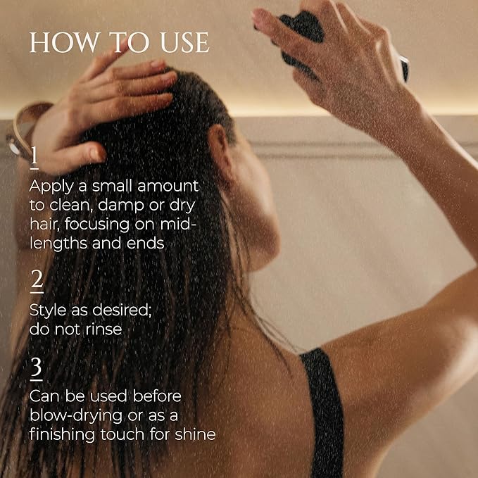 HADAT Hydro Miracle Hair Serum – Heat Protectant for Frizz Control, Shine & Detangling – Made in Israel – Sulfate & Paraben Free – For All Hair Types – 3.70 fl oz