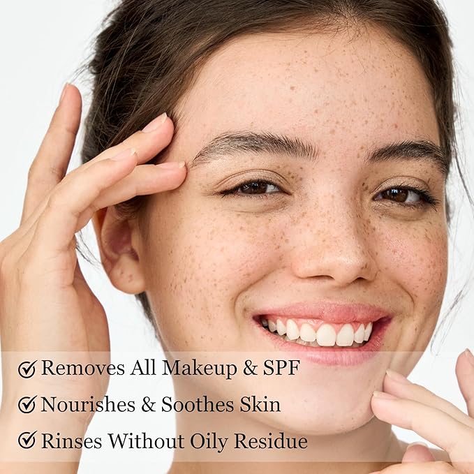 mivida Makeup Melting Cleansing Balm, Waterproof Makeup Remover with Ceramides, Vit E & Hyaluronic-Acid, Hydrating and Gentle Cleanser for Norished Skin, value Size 3.5 fl oz