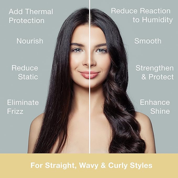 SIMPLY SMOOTH Xtend Keratin Replenishing Calming Balm Smoothing Or Curling Balm 1-Day Frizz Free Blowout Infused with Collagen To Repair Dry, Damaged, Unmanageable Hair 8.5 Oz.