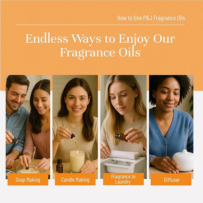 P&J Fragrance Oil Pumpkin Pie 30ml - Candle Scents, Soap Scents, Diffuser Oil Scents