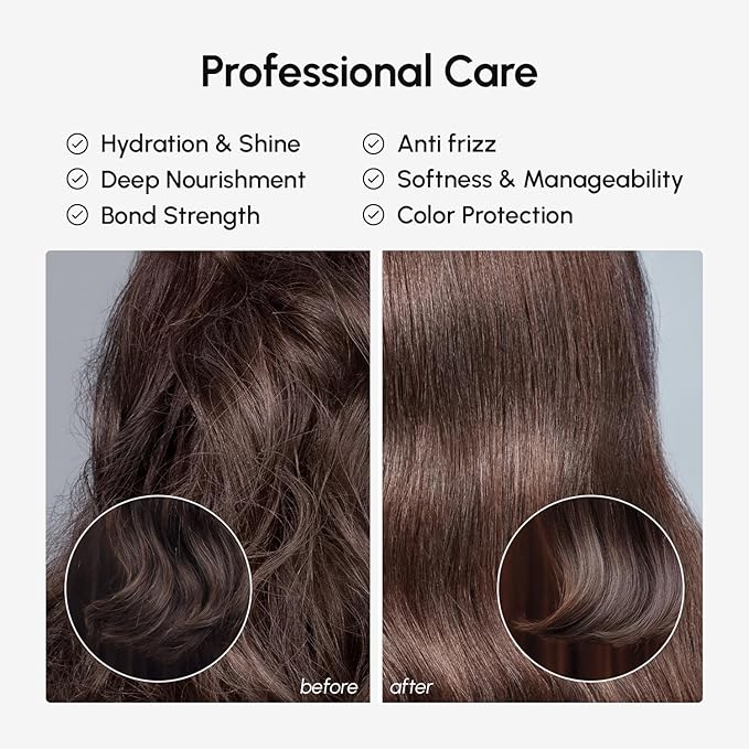 MAREE Deep Conditioning Hair Mask for Damaged Hair – Argan Oil & Biotin Jojoba Hair Treatment – Hair Repair Mask for Dry, Curly, Frizzy Color-Treated Hair Care – Mascarilla Para el Cabello Hidratante