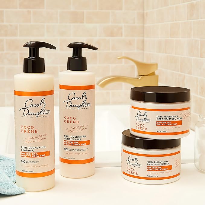 Carol’s Daughter Coco Creme Curl Quenching Conditioner for Very Dry Hair, with Coconut Oil, Paraben Free Conditioner for Curly Hair, 12 oz