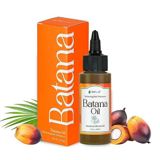 Well's Oil Batana Oil | 2 fl. oz. | 100% Natural Organic Raw Batana from Honduras | Dr. Sebi Approved | Strengthens, Hydrates & Nourishes | For All Hair Typess (2 fl. oz. / 59 ml)