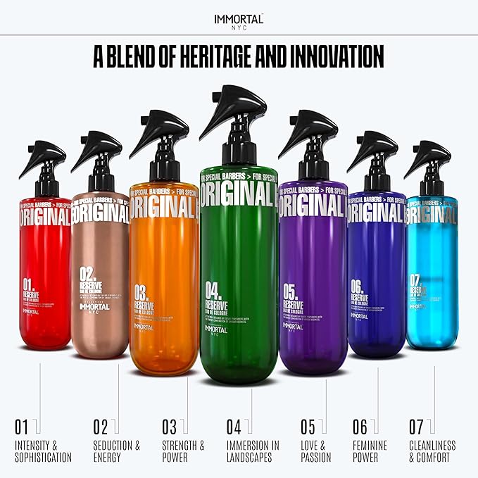 Immortal NYC Reserve 03, After Shave Spray Body/Face Men's Cologne, 17 oz - Exclusive Barbers - Softens Skin - Refreshes/disinfects and Relieves Face and Skin - Moisturizing Formula After Shaving