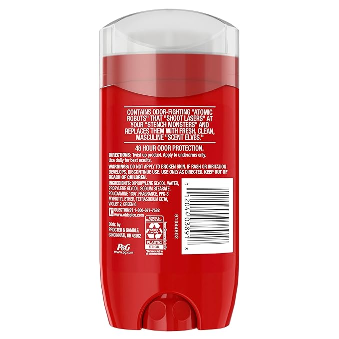Old Spice Aluminum Free Deodorant For Men, High Endurance, 24/7 Sweat Defense & Odor Protection, 24/7 Freshness & Lasting Scent, Sport Scent, 3.0 oz (Pack of 3)