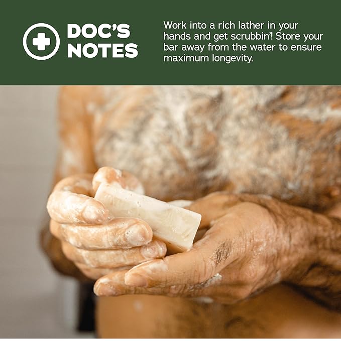 Dr. Squatch Manly Soap and Deodorant Variety Pack - Handmade with Organic Oils, Aluminum-Free - Pine Tar and Alpine Sage