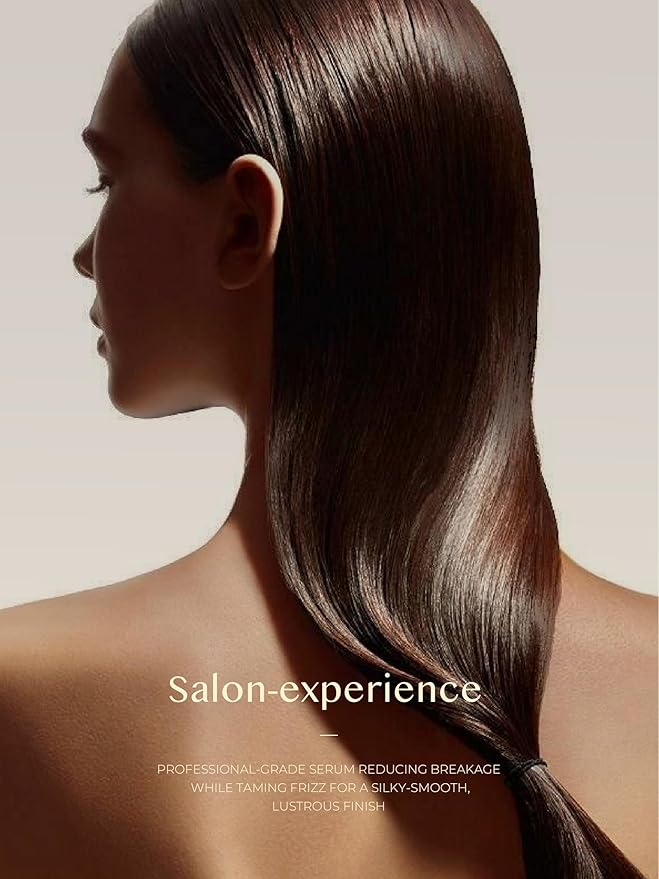 Hair Treatment Oil Capsules for Frizzy or Damaged Hair – Lightweight Leave-In Serum with Vitamins & Freesia Scent, Shine Booster, 45 Capsules