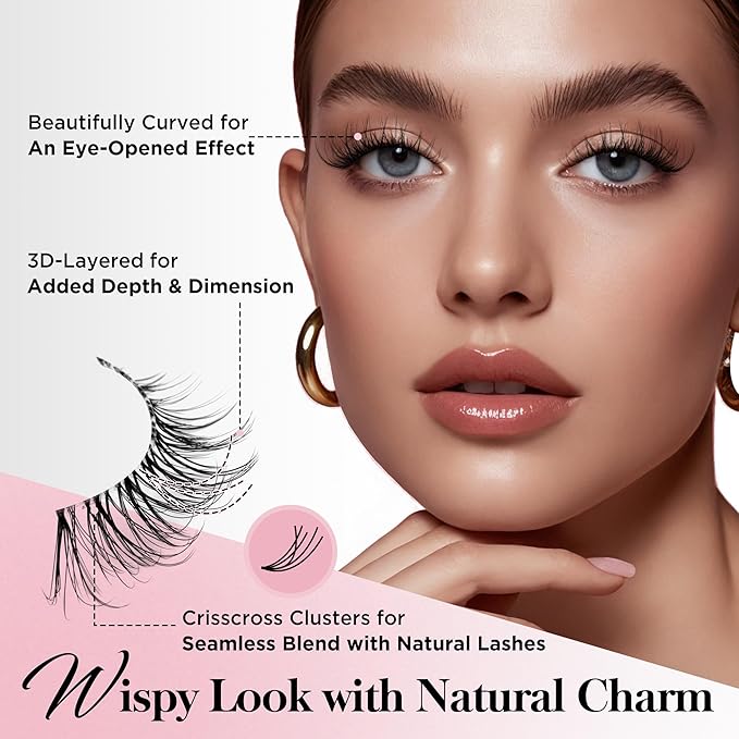 Bepholan False Eyelashes Natural Look Fake Eyelashes 3D Super Fluffy Eye Lashes Wispy Soft Band Easy to Apply 3 Pair Faux Mink Strip Lashes(M11)