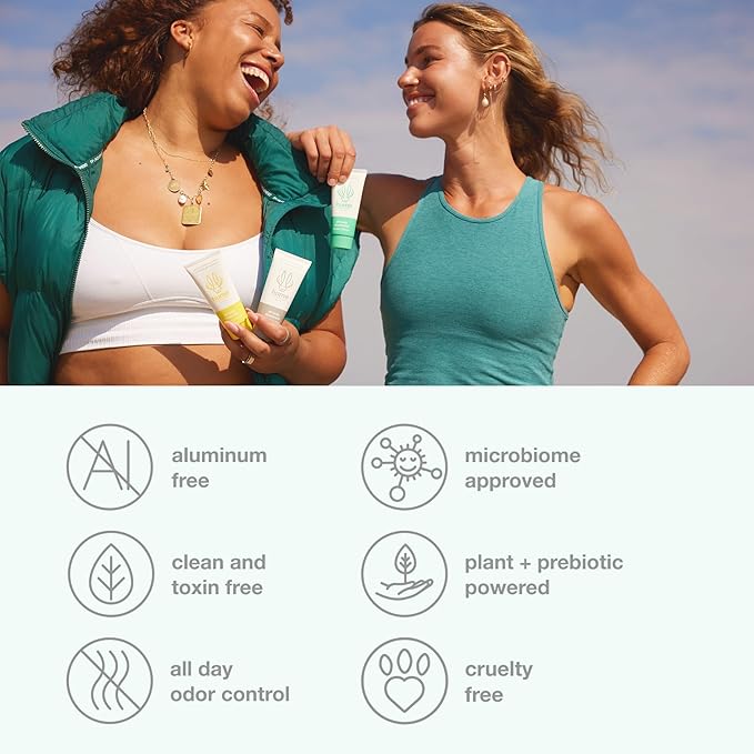 Hume Supernatural Invisible Whole Body Deo Balm - Full Body Protection - Aluminum Free, No Baking Soda - Anti-Chafing Odor Control - Clinically Tested on Sensitive Skin (Coconut Coast, 3-Pack)