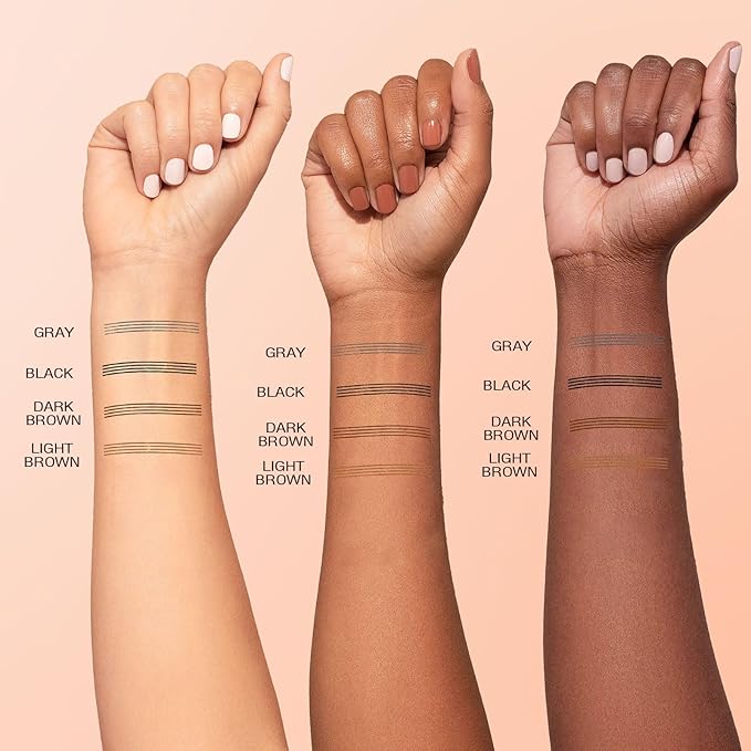 Eyebrow Pen - Upgraded 3D Liquid Eye Brow Microblading Pencil With Micro 4 Point Lift & Brow Pen Snatch, Long-Lasting Waterproof (Dark Brown)