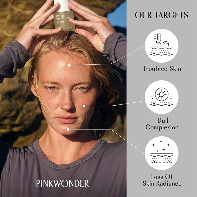 PINKWONDER Neroli Serum 1.01oz (30ml), Niacinamide and Neroli Extract for Glowing Skin, Improve Uneven Skin Tone, Hydrating and Radiance, Suitable for Sensitive Skin, Korean Skincare
