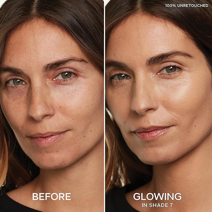 Saie Slip Tint Radiant Cream Concealer & All-Over Face Makeup - Concealer for Dark Circles, Redness & Blemishes - Lightweight Makeup Made with Hydrating Hyaluronic Acid - Shade 7 (0.17 oz)