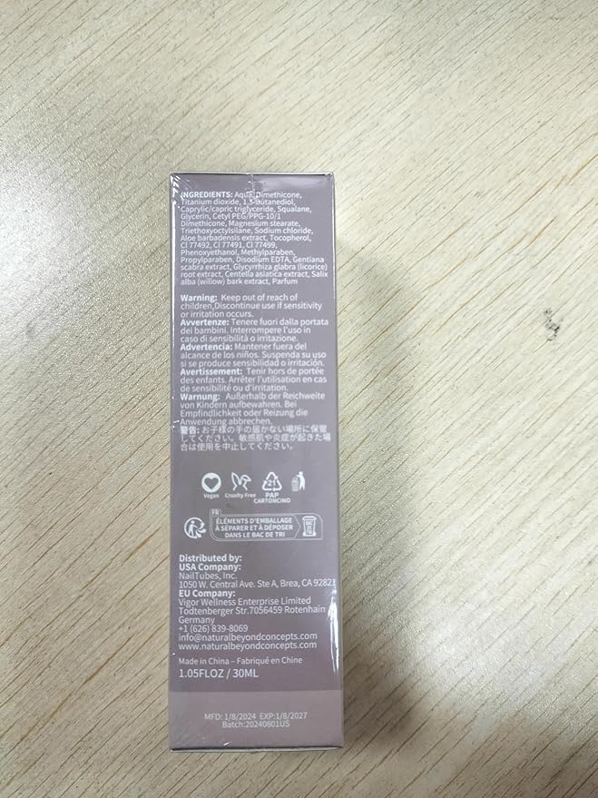 Acne-serum Foundation with Salicylic Acid & Vitamin E, Sensitive Skin Foundation Vegan & Non-Comedogenic for Acne Prone Skin Care (Deep-403)