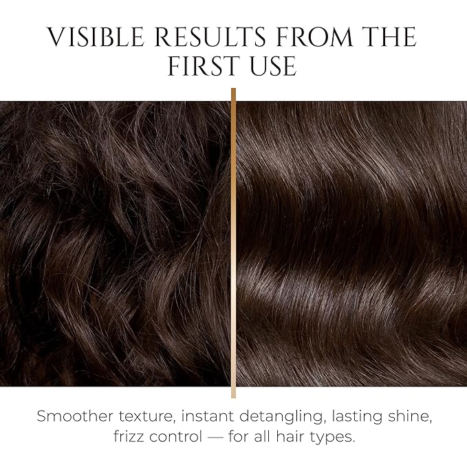 HADAT Hydro Miracle Hair Serum – Heat Protectant for Frizz Control, Shine & Detangling – Made in Israel – Sulfate & Paraben Free – For All Hair Types – 3.70 fl oz