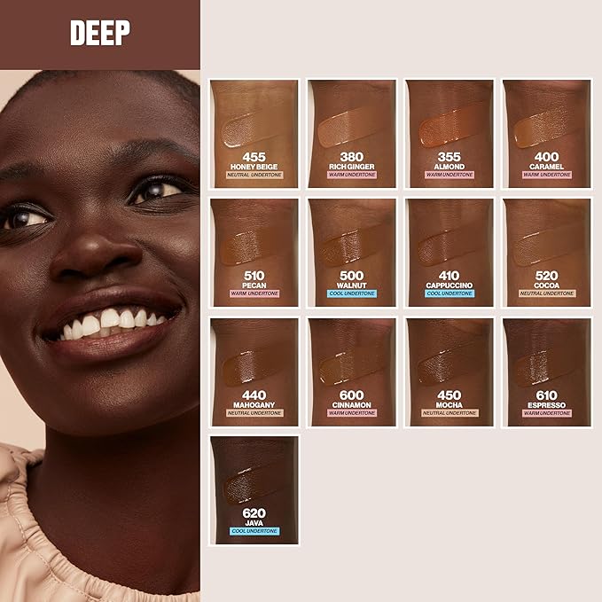 Revlon Liquid Foundation, ColorStay Face Makeup for Combination & Oily Skin, SPF 15, Medium-Full Coverage with Matte Finish, Espresso (610), 1.0 oz