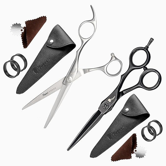 Fagaci Hair Scissors Professional 6” 440C Steel for Superior Precision, Extremely Sharp Blades Hair Cutting Scissors for Women & Men, Durable Sharpness Hair Shears for Hair Cutting, Barber Scissors