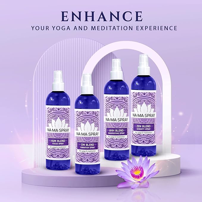 Lavender & Clary Sage Aromatherapy Spray - Pillow and Shower Aura Cleansing Mist for Energy Clearing, Manifestation, Meditation & Spiritual Protection - Relax, Balance and Positive Vibes. AHH 4oz
