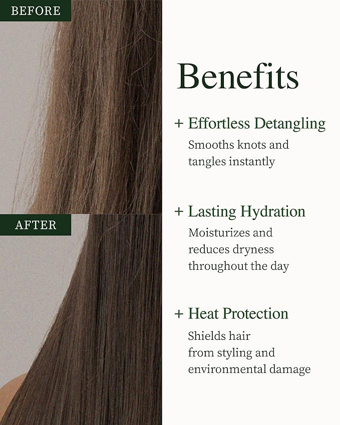 YADAH Detangled Leave-In Cream Mist, 5.07 Fl oz | Non-Greasy Hydration with Ceramide NP, Jojoba Oil & Keratin | Restores Shine, Repairs Damage, Prevents Frizz for All Hair Types