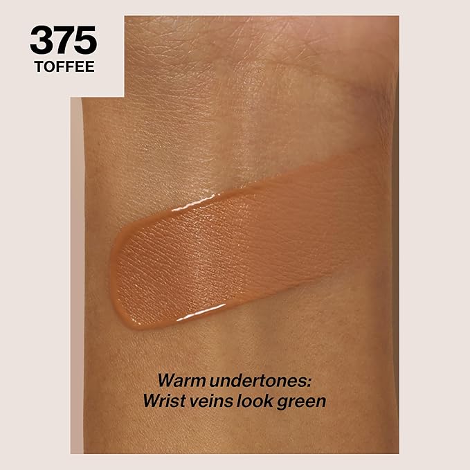 Revlon Liquid Foundation, ColorStay Face Makeup for Combination & Oily Skin, SPF 15, Medium-Full Coverage with Matte Finish, 375 Toffee, 1 fl oz