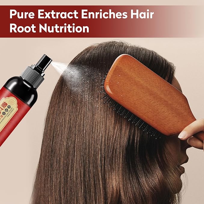 2pcs Saffron Hair Spray, Saffron Hairs Blackening Spray, Japanese Saffron Essence Spray, Leaving Hairs Shiny Non-Frizzy