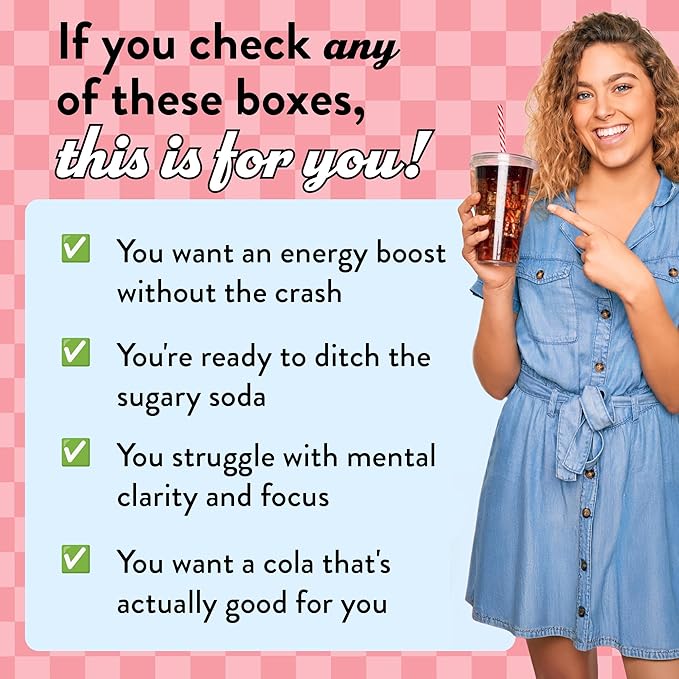 Legendairy Milk She’s Electric – Cola Flavor, Energy Powder Clean Energy Hydration Powder - Sugar Free - Calorie Free - Vitamin B6 & Vitamin B12 - Green Tea Extract - Beverage, Drink Mix