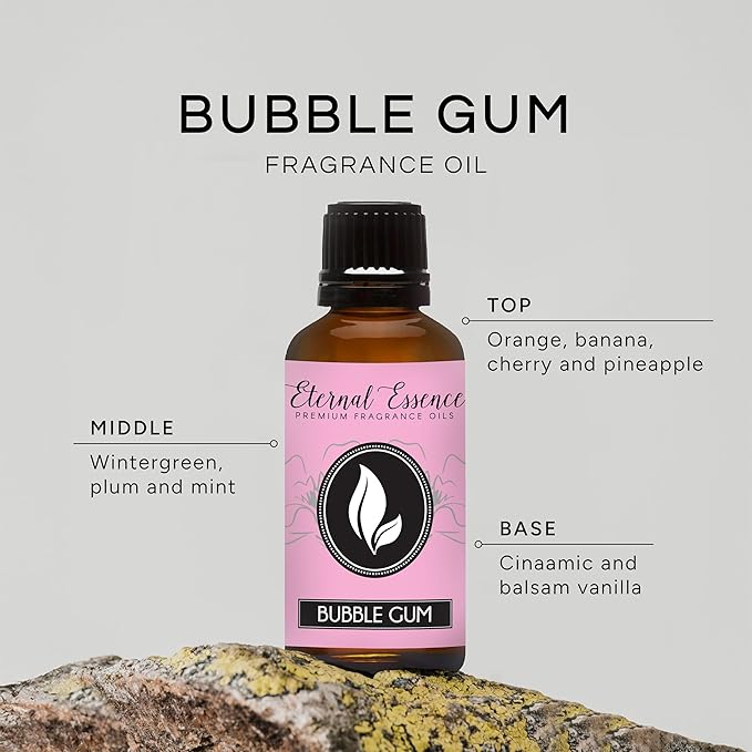 Eternal Essence Oils - Bubble Gum 30ml Premium Fragrance Oil - for Candle, Soap Making, Aromatherapy, Diffusers, Home Care, & Humidifiers