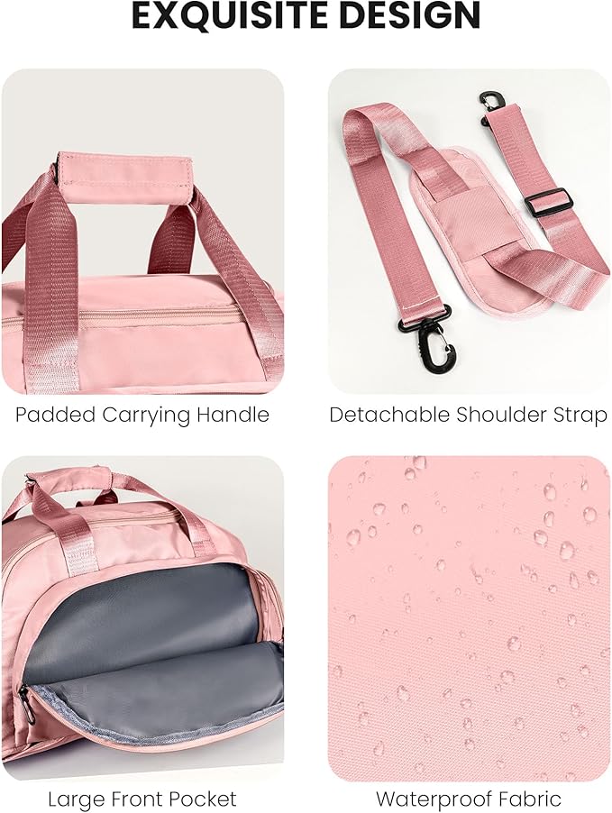 Sweet 16 Gifts for Daughter, Initial Gym Bags with Shoe Compartment, Dance Bag for Girls, Monogram Kid Overnight Bags, Travel Duffle Tote-Teen Girl Gifts Trendy Stuff (Letter P)