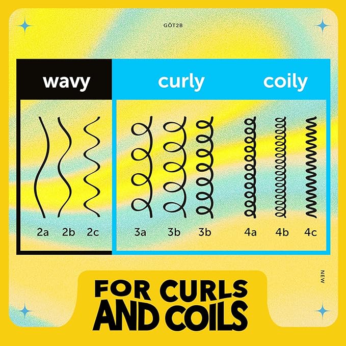 Got2B Curled Styling Cream, 6 Fl Oz, Curl Defining & Moisturizing Hair Cream for Coily & Curly Hair, Provides Frizz Control & Soft Feel for Type 3-4 Curls, Made with Vitamin E, Aloe Vera & Argan Oil