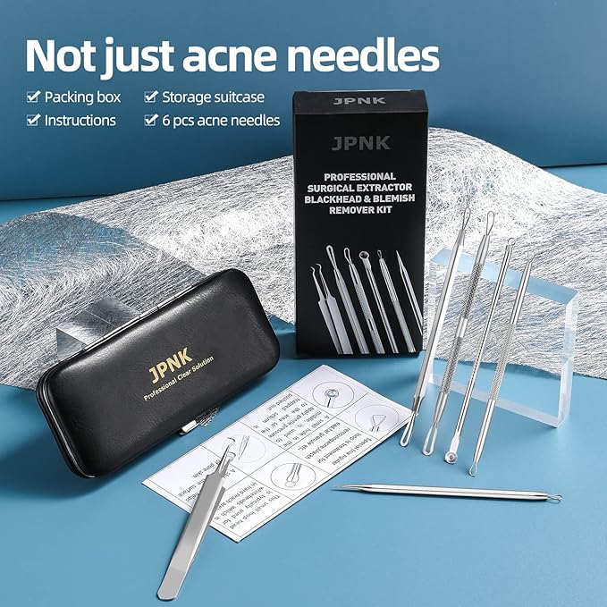 JPNK Blackhead Remover Comedone Extractor Acne Removal Kit..