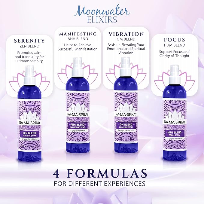 Lavender & Clary Sage Aromatherapy Spray - Pillow and Shower Aura Cleansing Mist for Energy Clearing, Manifestation, Meditation & Spiritual Protection - Relax, Balance and Positive Vibes. AHH 4oz