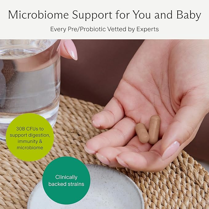 Needed. Expertly-Formulated & Tested Prebiotic & Probiotic for Prenatal, Pregnancy, Breastfeeding, & Postpartum | Balance Mood, Boost Immunity, Healthy Microbiome for Mother & Baby | 60 Capsules