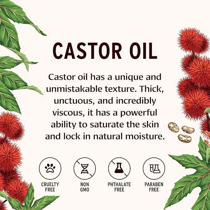 Banyan Botanicals Organic Castor Oil – Pure and Refined Castor Oil – for Face and Skin Care, Hair Care, and Natural Beauty – 24 oz – Non GMO, Hexane Free, Vegan, and Cruelty Free