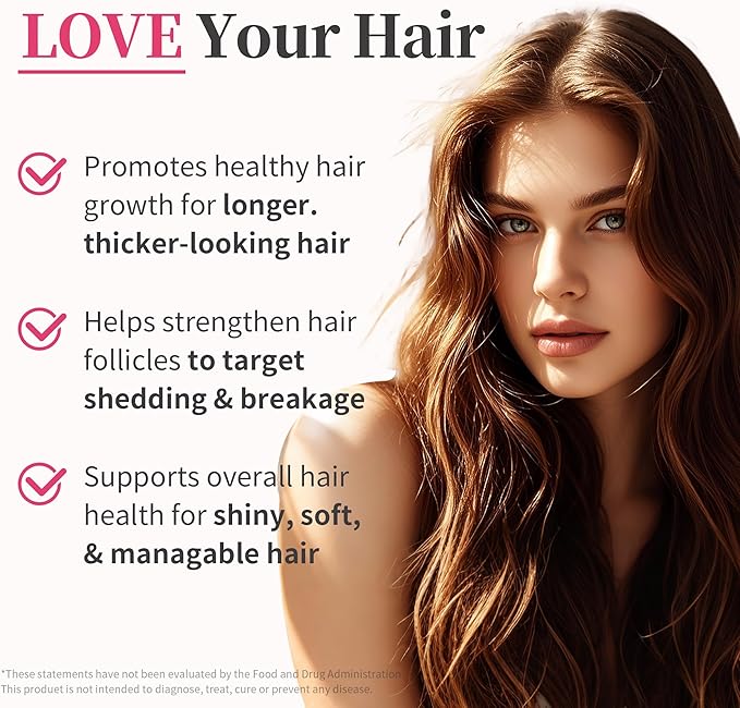 Women's Hair Growth Accelerator Supplement Gummies, Nourishes Thinning Hair & Boosts Hair Thickness, With Collagen, Biotin, Zinc, Vitamin C & Iron – Pineapple Flavor – 90 Gummies, 45 Day Supply