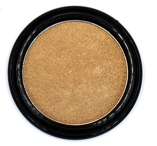 Goddess Glow Nude Gold Beige Glam Baked Shimmer Pressed Powder Single Vegan Eyeshadow; Talc, Paraben & Cruelty Free
