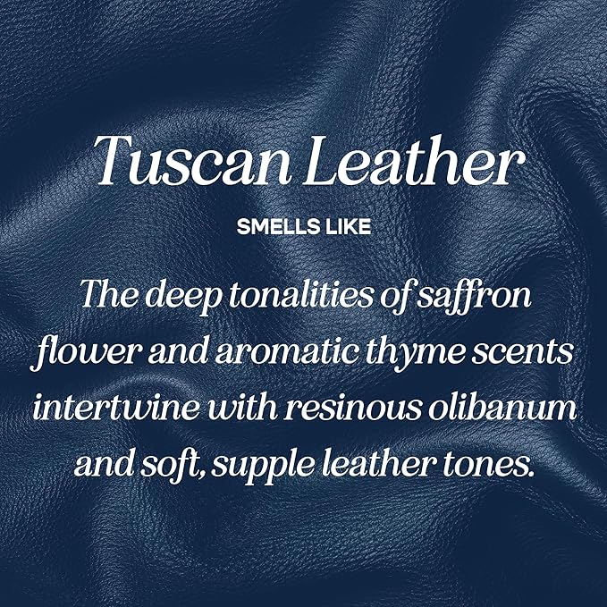 CANDECraftCo Premium Fragrance Oil – Diffuser Oils Fragrances Scented for Home, Candle Soap Making Supplies, Aromatherapy Blends for House (0.34 Fl Oz) (2-Pack, Tuscan Leather)