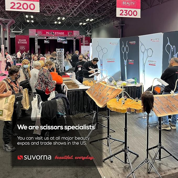 Suvorna 6.5" Hair Scissors Professional - Barber Shears for Hair Cutting - Sharp Hair Cutting Scissors to Cut Hair for Trimming and Grooming - Hair Shears for Women, Men and Adults