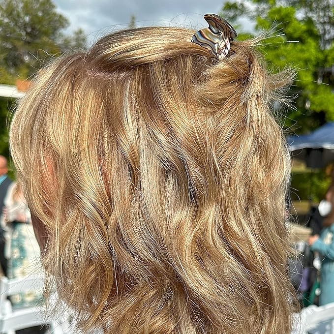 Camila Paris CP3180 French Hair Clip for Women, Handmade, Onyx, Small Girls Hair Claw Clips Jaw, Durable Styling Hair Accessories for Women, Strong Hold No Slip Grip, Made in France